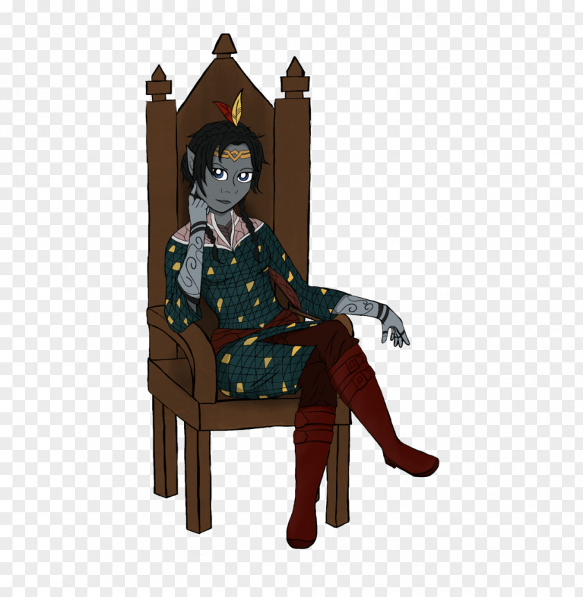 Killer Queen Chair Sitting Character Cartoon PNG