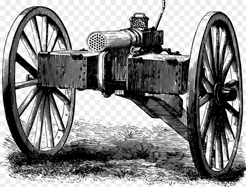 Vector Mountain Artillery France Franco-Prussian War Mitrailleuse Machine Gun Weapon PNG
