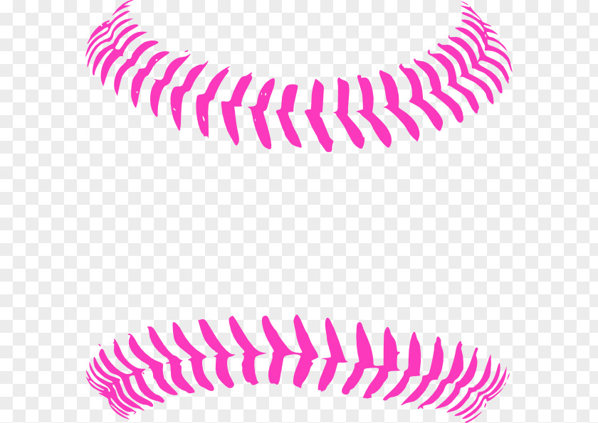 Bright Baseball Stitch Seam Clip Art PNG