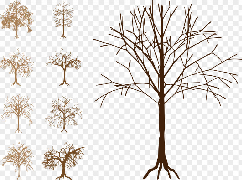 Dead Tree Vector Image Silhouette Trunk Clip Art PNG