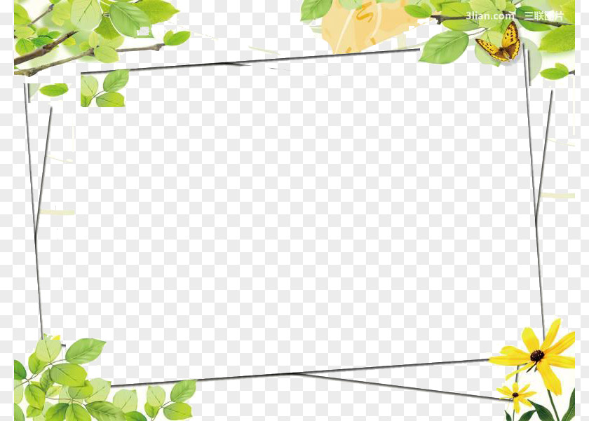 Green Flower Frame Google Images Color Clip Art PNG