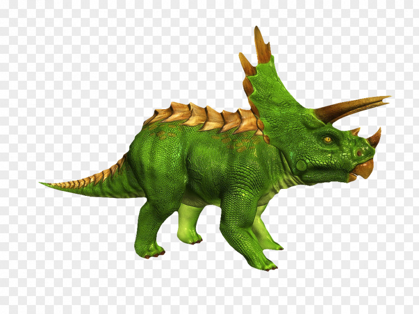 Green Triangle Dinosaur Triceratops Animation Wavefront .obj File 3D Computer Graphics PNG