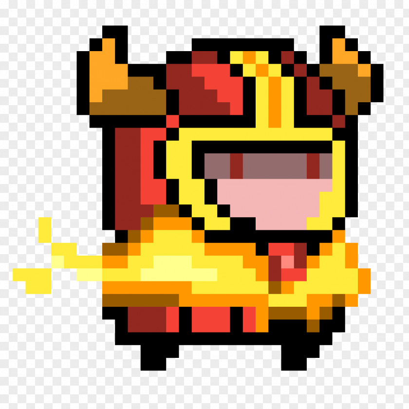 Knight Pixel Art Soul Lava Character Fan PNG