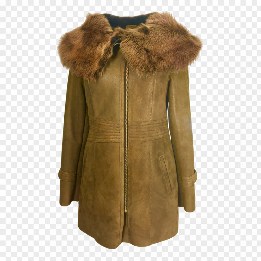 Coat Fur Clothing Leather Jacket Sheepskin PNG