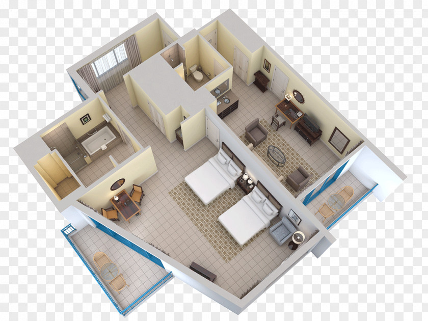 House Hilton Barbados Resort Floor Plan Suite Room PNG