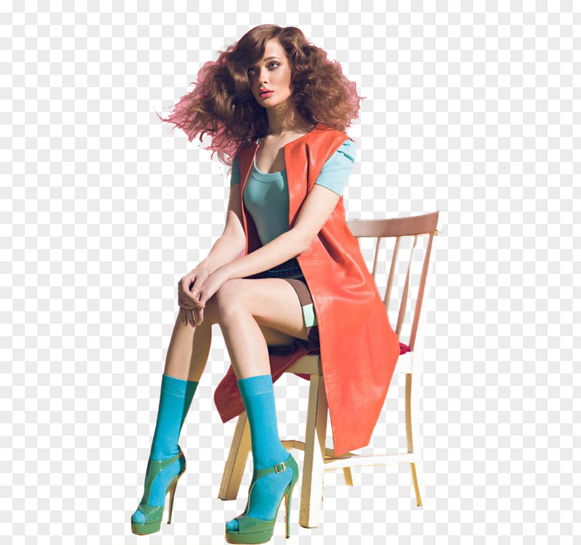 Woman Seated Model Female Fashion PNG