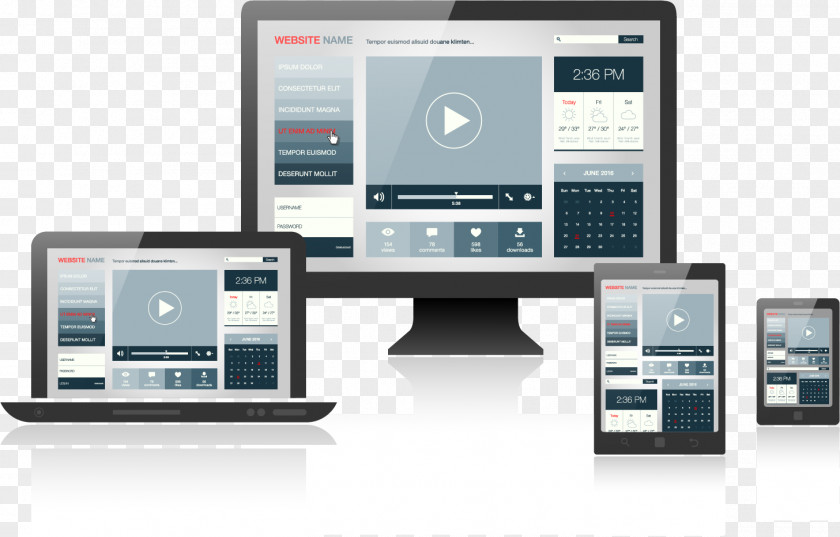 Devices Responsive Web Design Digital Marketing PNG