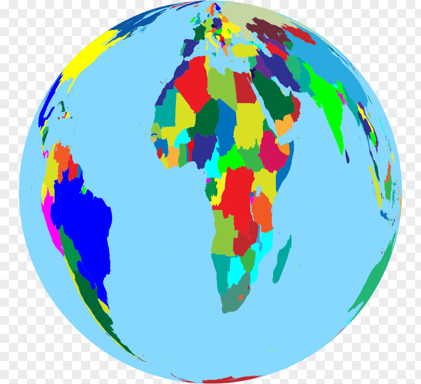 Earth Globe World Map PNG