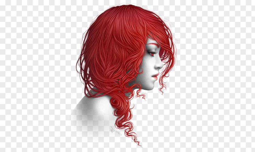Princess Head Red Hair Coloring Black Brown PNG