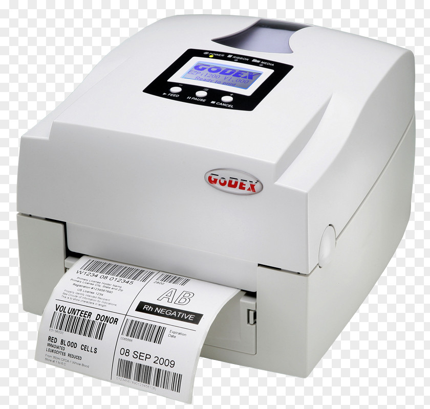 Printer Barcode Printing Godex EZPi 1200 PNG