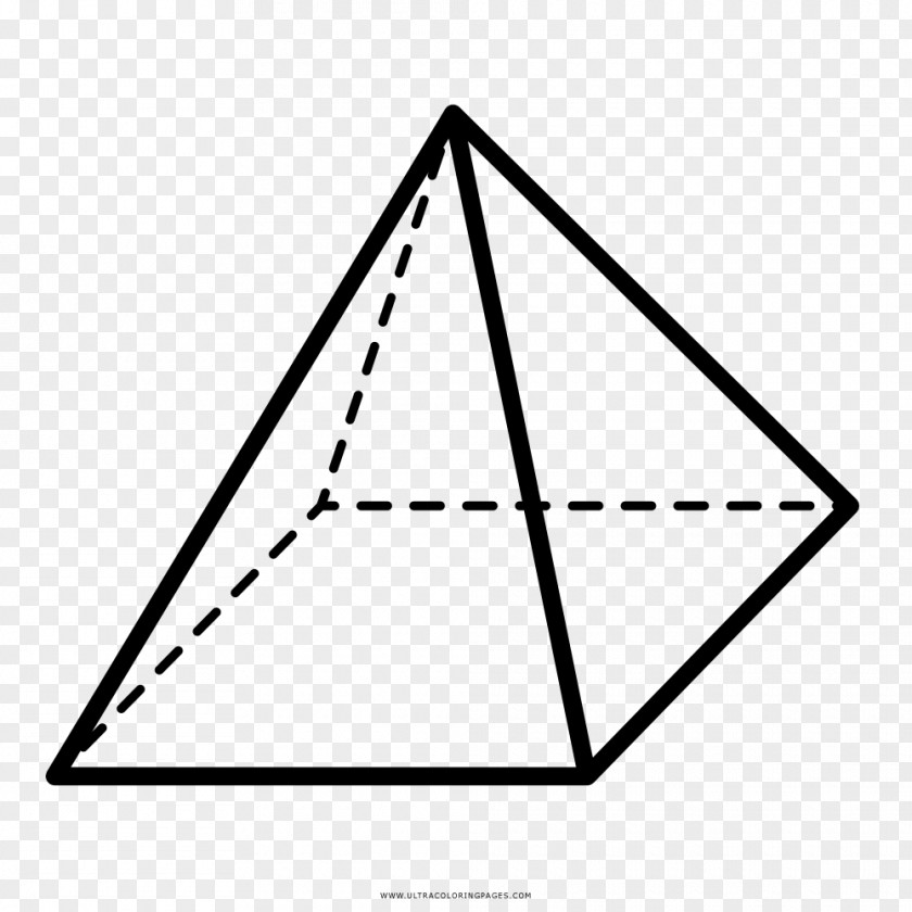 Pyramid Square Geometry Shape Drawing PNG