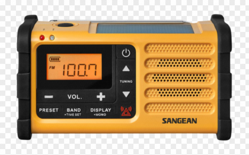 Radio Sangean Battery Charger Emergency FM Broadcasting PNG
