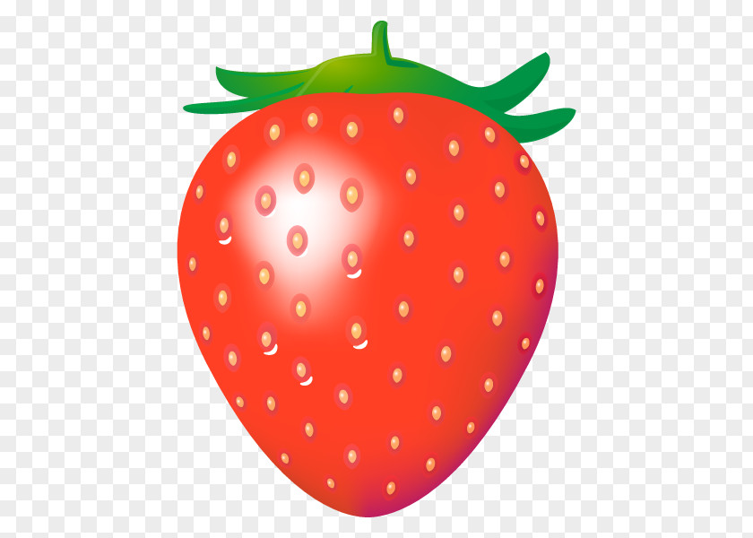 Strawberry Christmas Ornament Apple Day RED.M PNG