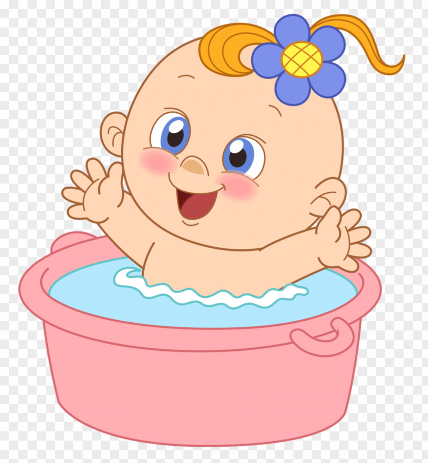 Baby Infant Child Bathing Bathtub Clip Art PNG