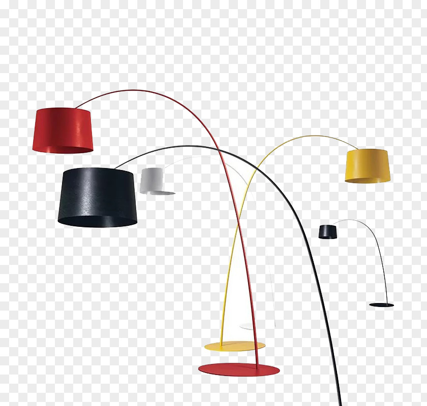 Colored Floor Lamp Electric Light Foscarini Lighting PNG