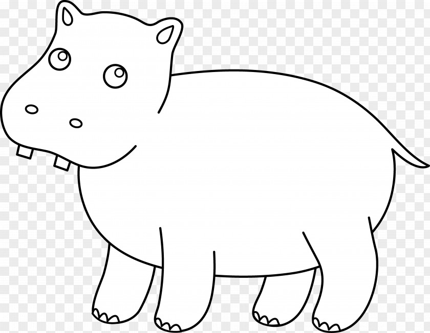 Hippopotamus Art Coloring Book Whiskers Child Clip PNG