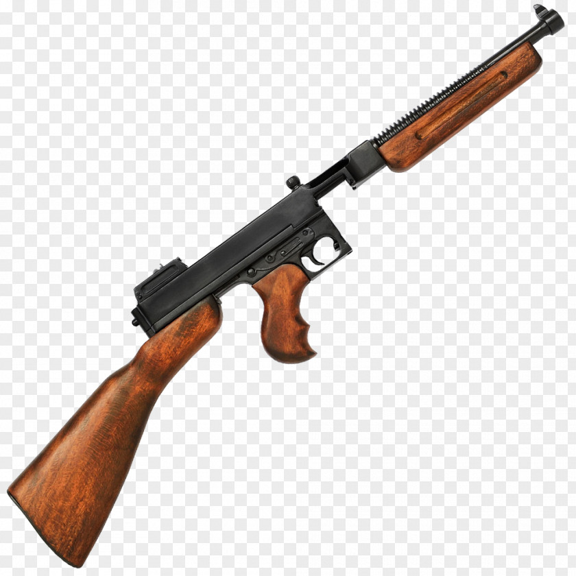 Machine Gun Thompson Submachine Pistol Firearm PNG