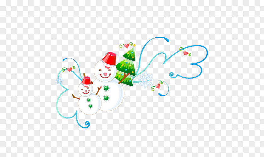 Christmas Snowman Tree Clip Art PNG