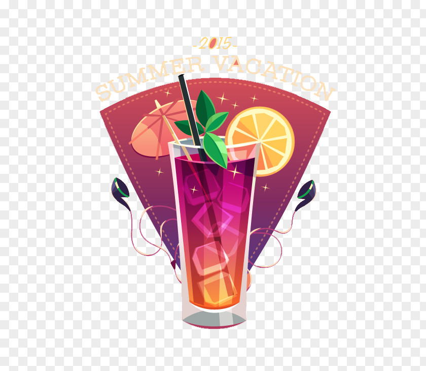 Cocktail Poster Vector Juice Summer PNG