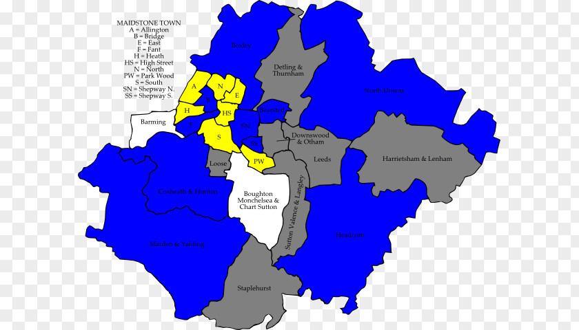Map Maidstone Borough Council Elections Tonbridge And Malling Election, 2014 2008 PNG