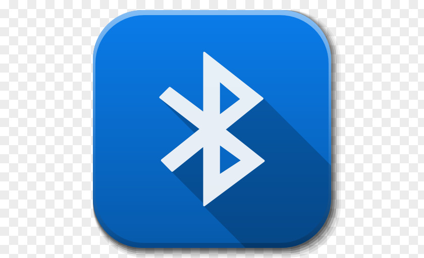 Apps Bluetooth Active Electric Blue Symbol PNG
