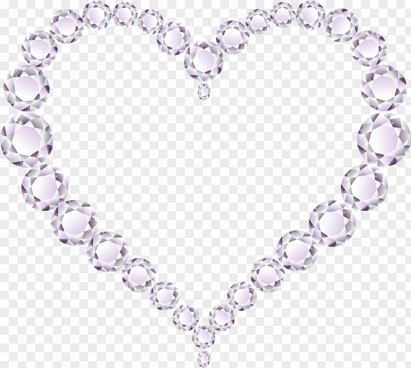 GOLDEN HEART Heart Pearl Necklace Clip Art PNG
