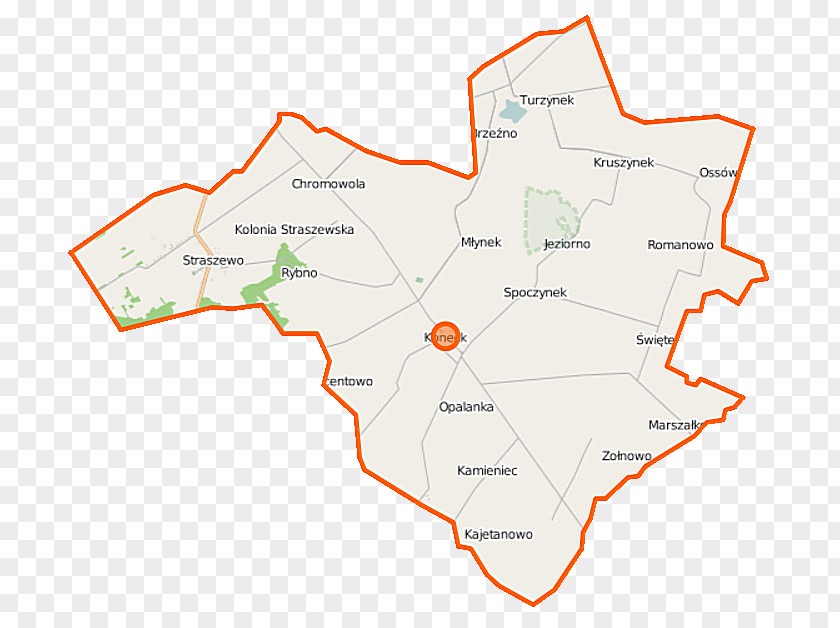 Map Koneck Zapustek Święte, Aleksandrów County Brzeźno, Straszewo, Kuyavian-Pomeranian Voivodeship PNG