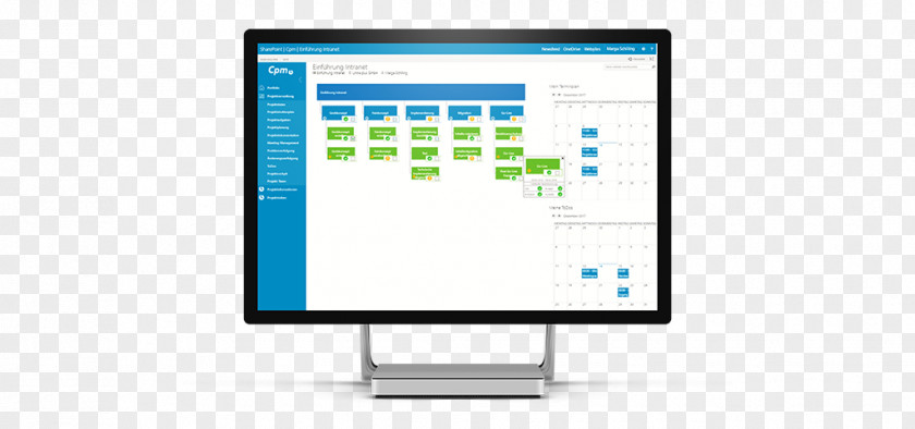 Pro【 Monitor Computer Program Monitors SharePoint Organization Project Management PNG