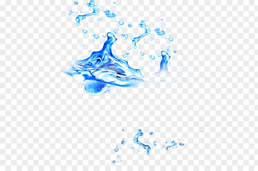 Splashing Water Drop PNG