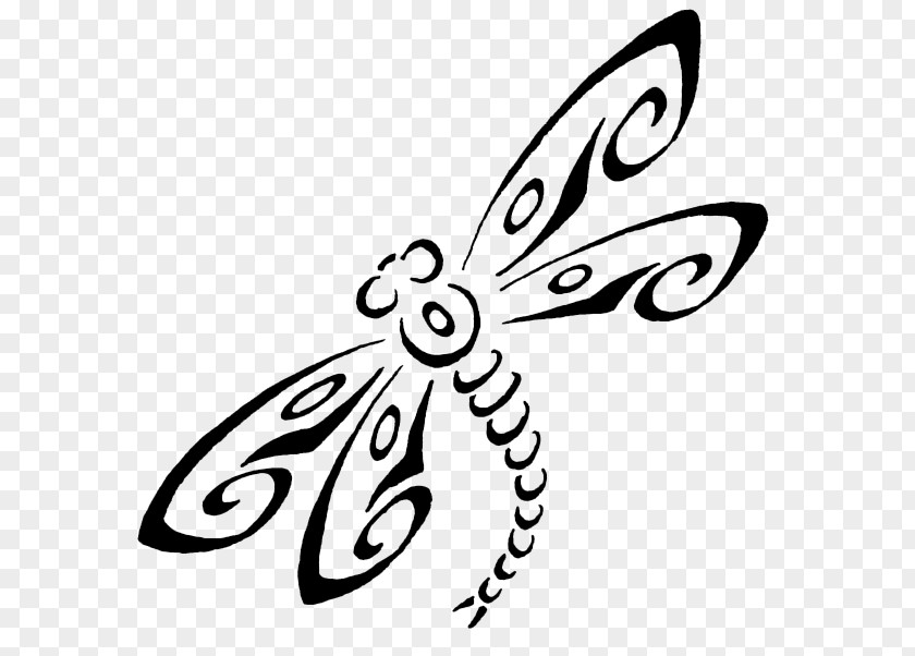 Dragon Fly Tattoo Drawing Clip Art PNG