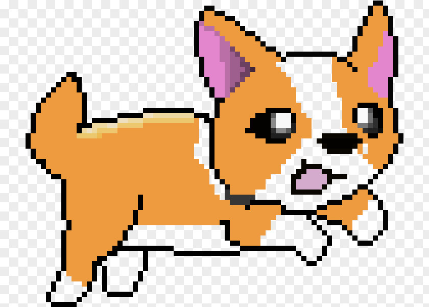 Fawn Sticker Dog Pixel Art PNG