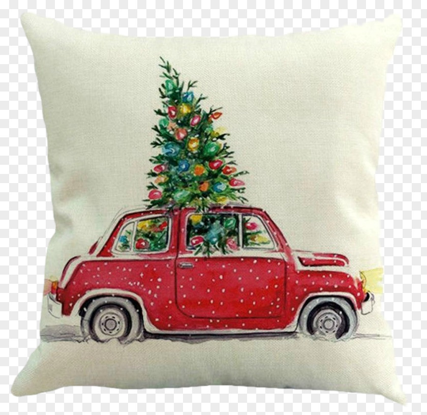 Pillow Throw Pillows Christmas Tree Cushion PNG