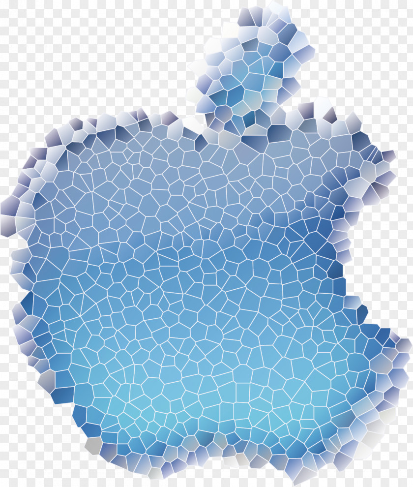 Vector Painted Mosaic Apple Logo IOS PNG