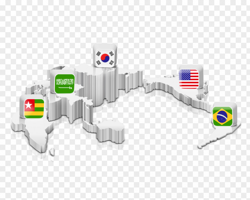 World Map National Flag Translation Commerce PNG