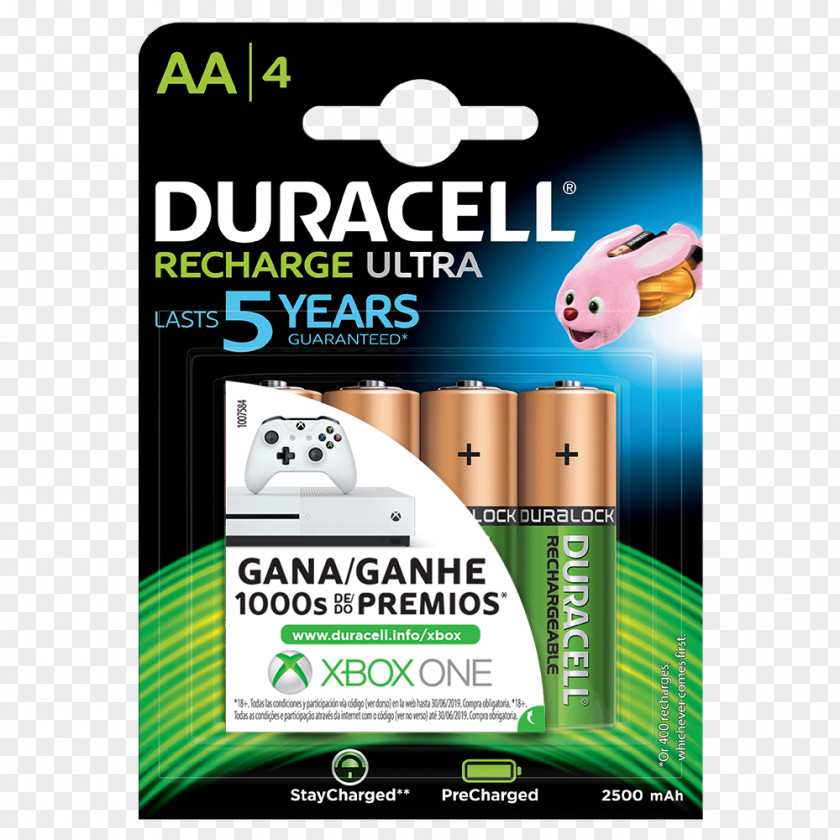 Aa Battery Charger Nickel–metal Hydride AA Rechargeable Duracell PNG