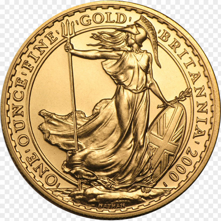 Coin Gold Britannia Dollar PNG