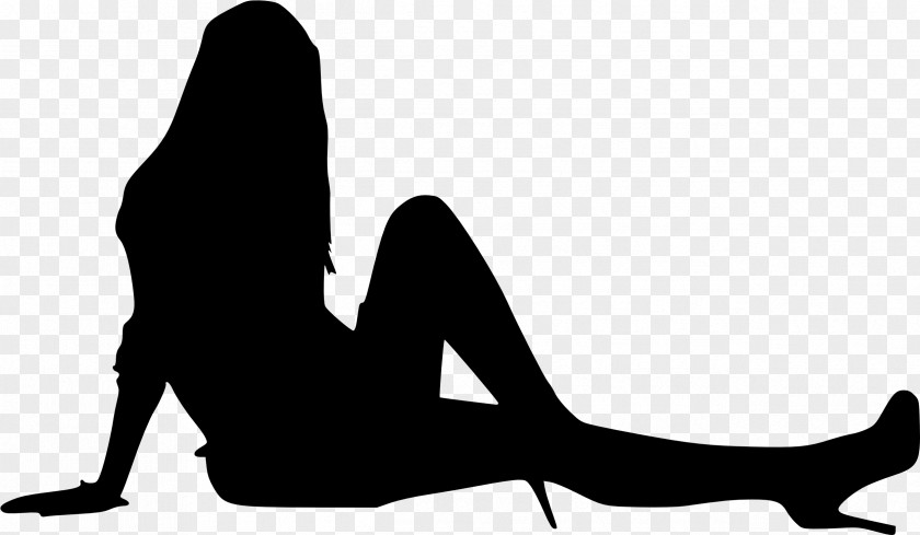 Leg Blackandwhite Sitting Silhouette Black-and-white Clip Art PNG