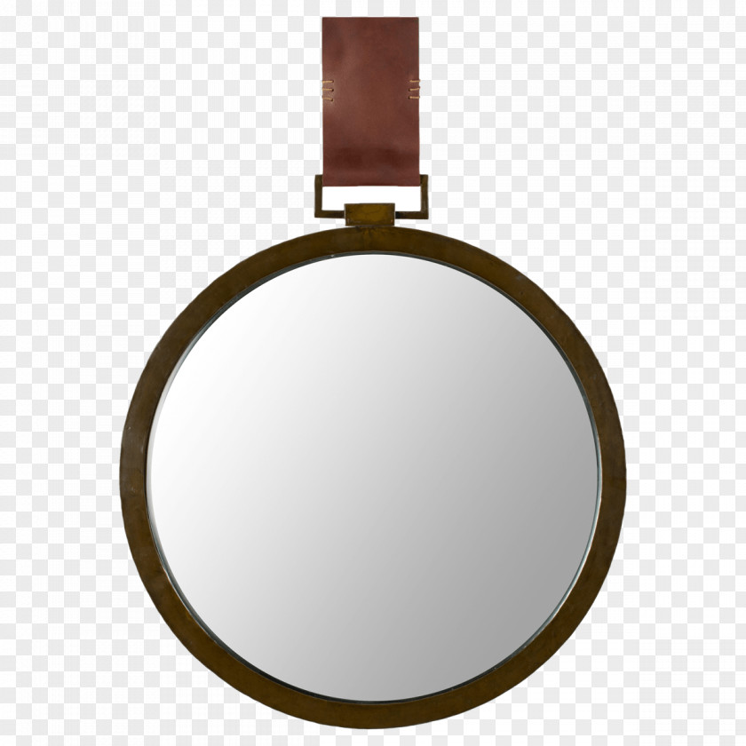 Decorate Round And Mirror Light Glass Gold PNG
