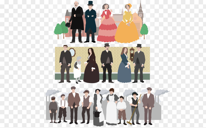 Industrial Revolution Social Class Upper Middle Working PNG