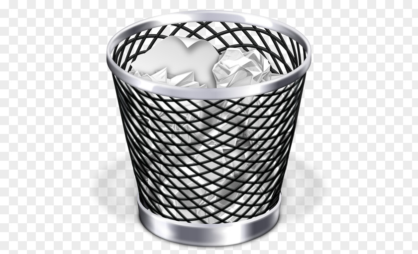 Recycle Bin Macintosh Trash Waste Container MacOS Icon PNG