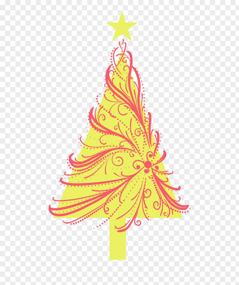 Star Christmas Tree Decoration Party PNG