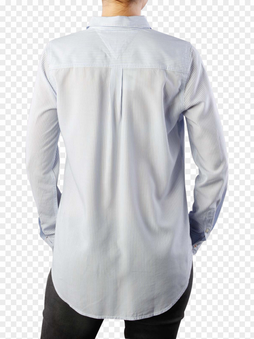 Women's European Border Stripe Long-sleeved T-shirt Shoulder Blouse PNG