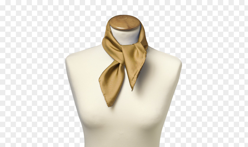 Gold Necktie Silk Handkerchief Einstecktuch Scarf PNG