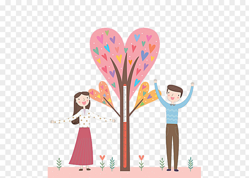 Lovely Couple Uijeongbu Illustration PNG