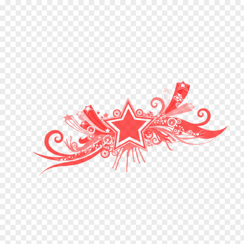 Red Star Decoration Euclidean Vector Download PNG