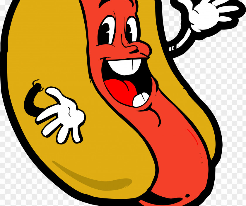Smiley Hot Dog Clip Art PNG