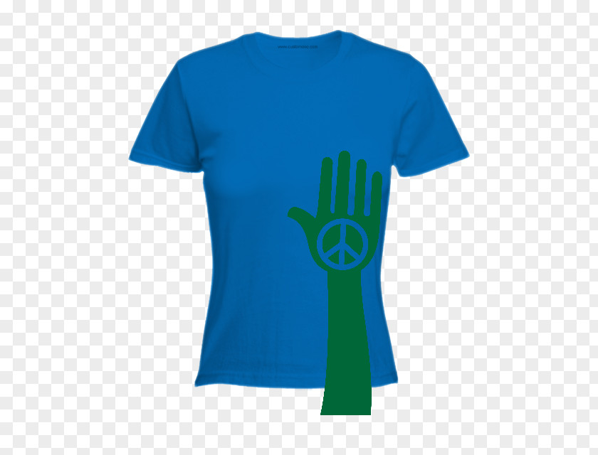 Aqua Blue T-shirt Electric Turquoise PNG