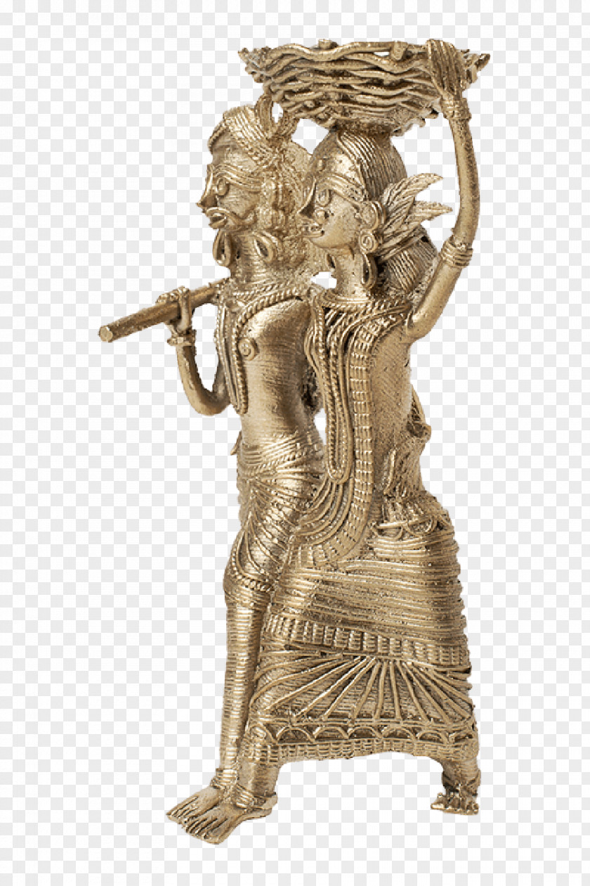 Brass Dhokra Bronze Sculpture Art PNG