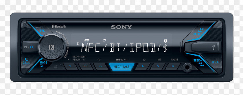 CD Vehicle Audio Head Unit Sony Digital Media Player Radio Receiver PNG