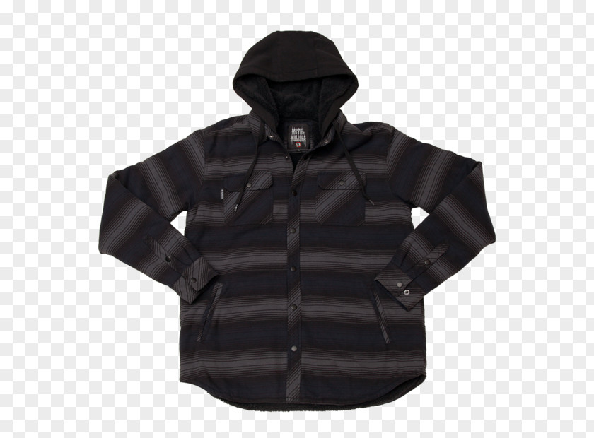 Flannel Jacket With Hood Hoodie Sleeve Polar Fleece PNG